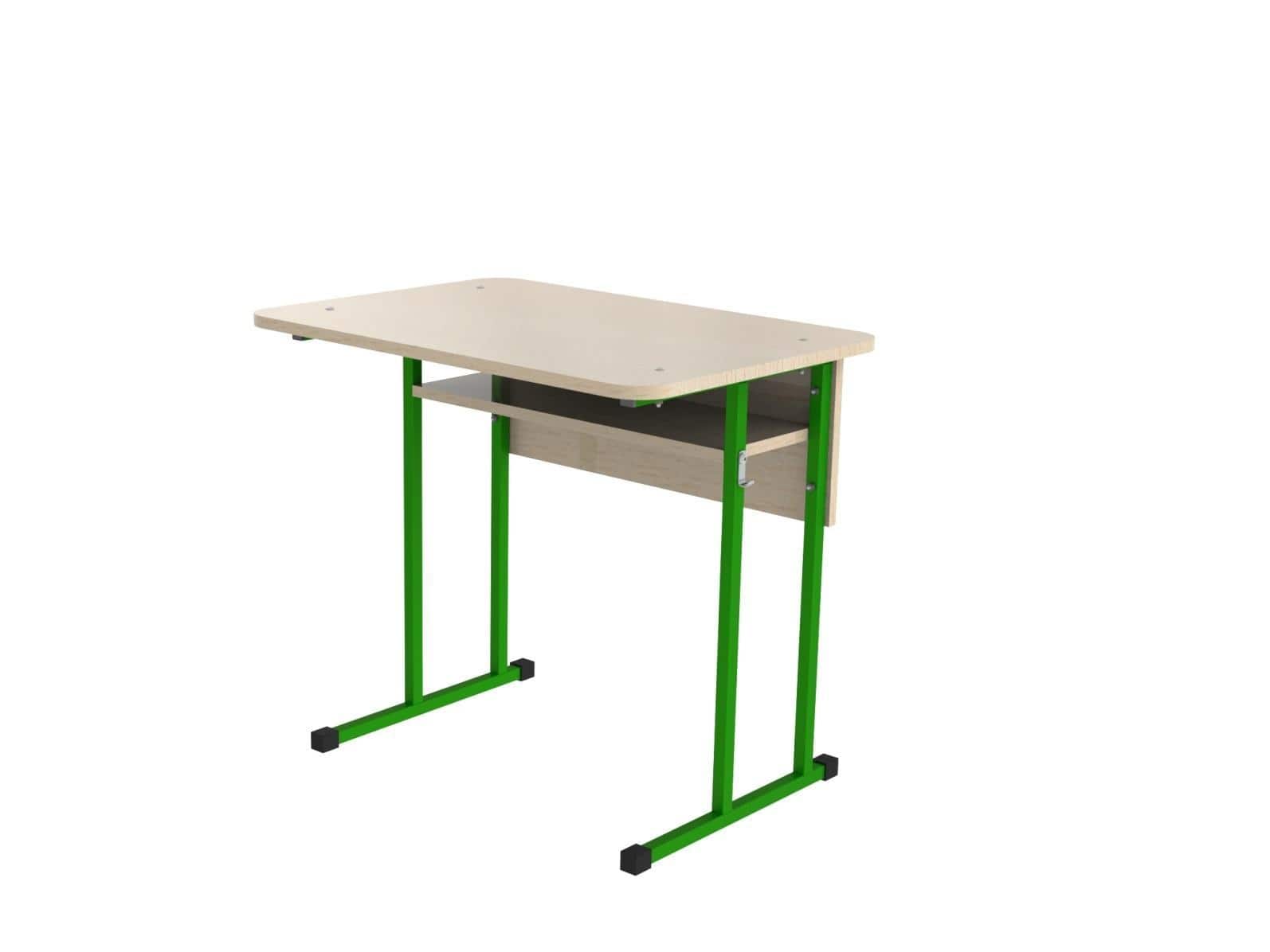 Стіл учнівський 1-місний РОЗКОМ, без регулювання по висоті, прямий , розмір 700х500х760-700-640-580 мм.